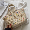 Women Handmade Straw 2026 New Fashion Rattan Beach Tote Bag