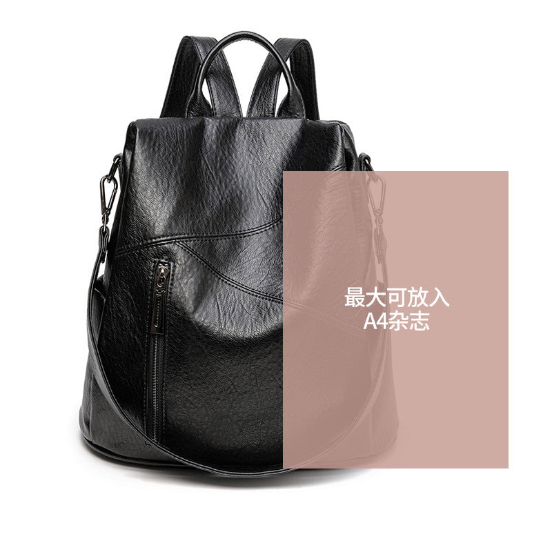 Korean Style Fashionable Backpack For Women, Simple And Easy To Wear, 2026 Spring New Product, Large Capacity Anti-Theft Backpack, Casual Travel Bag