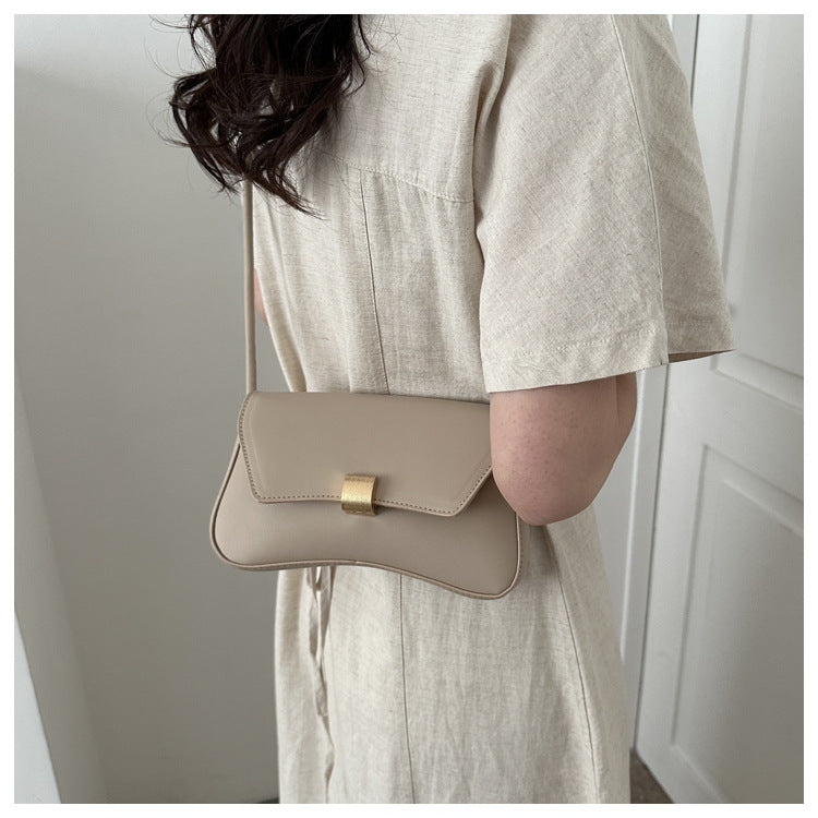 Minimalist Flap Adjustable Knotted Strap Shoulder Bag