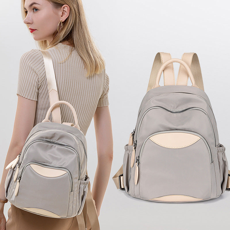 2026 Summer New Oxford Cloth Backpack Women'S Korean Version Easy-To-Match Large Capacity Casual Travel Backpack Student School Bag