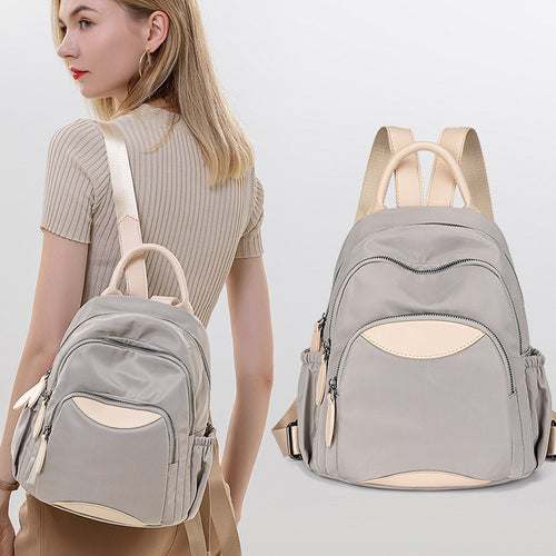 2026 Summer New Oxford Cloth Backpack Women'S Korean Version Easy-To-Match Large Capacity Casual Travel Backpack Student School Bag