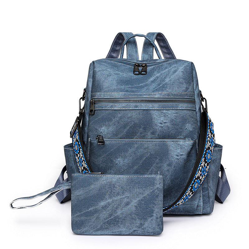 Women Lightweight Vintage Large Casual Travel Convertible Backpack