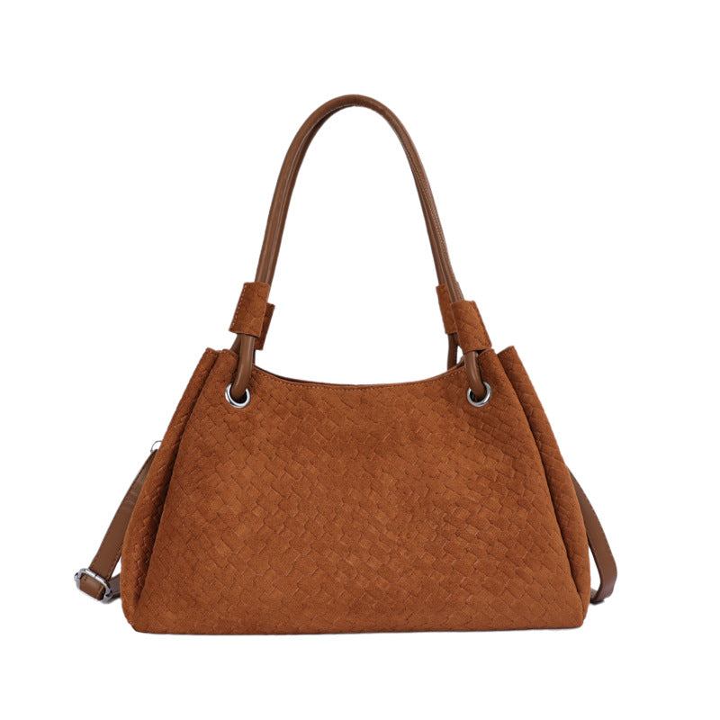 Woven Texture Tote with Elegant Structure