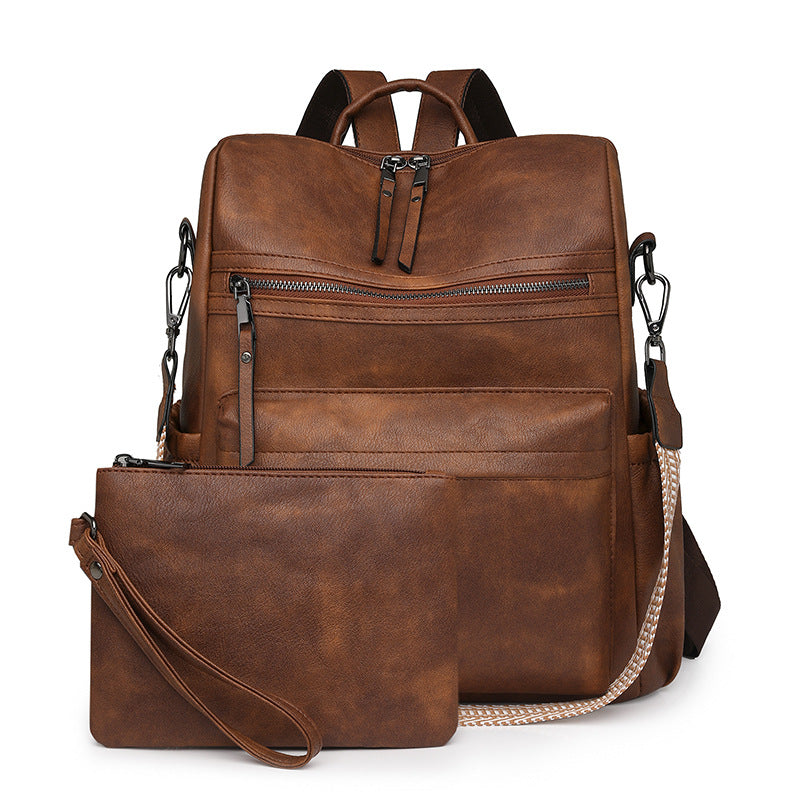 Women Large Vintage Multifunctional Set Backpack