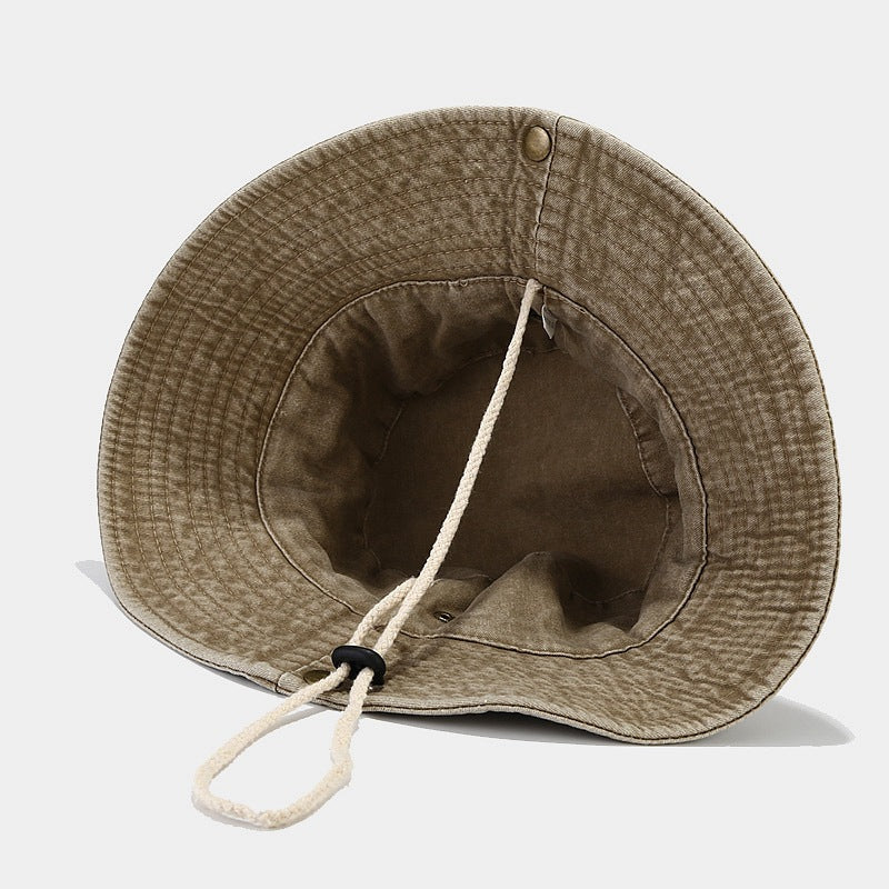 Spliced Large Brim Washed Fishing Hat