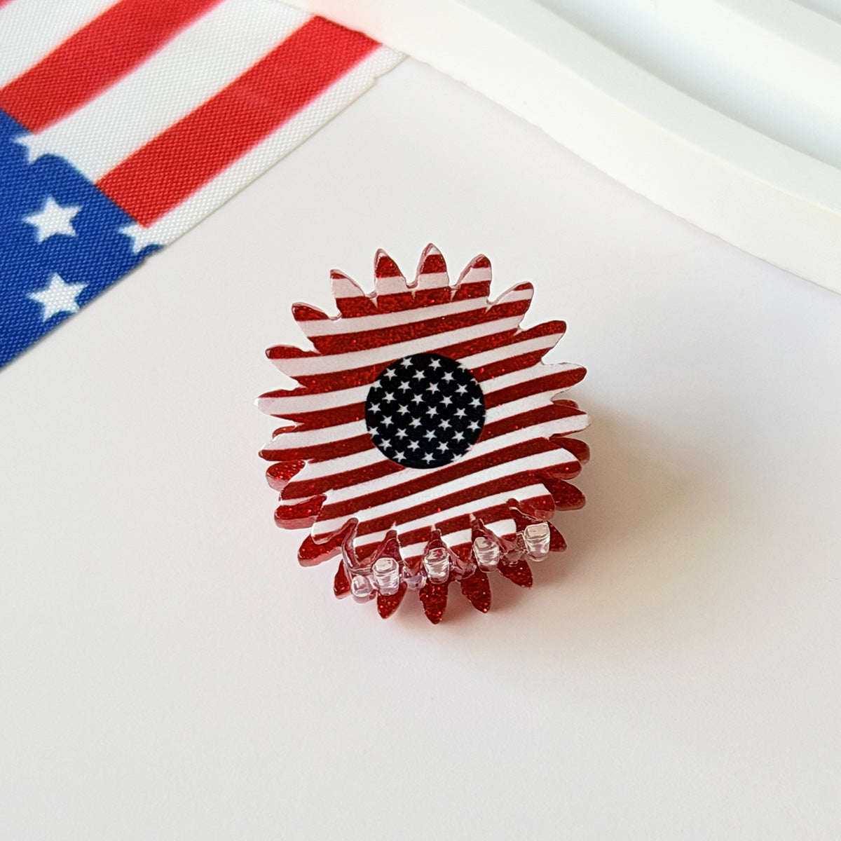 Independence Day Eagle Love Star Hair Clip
