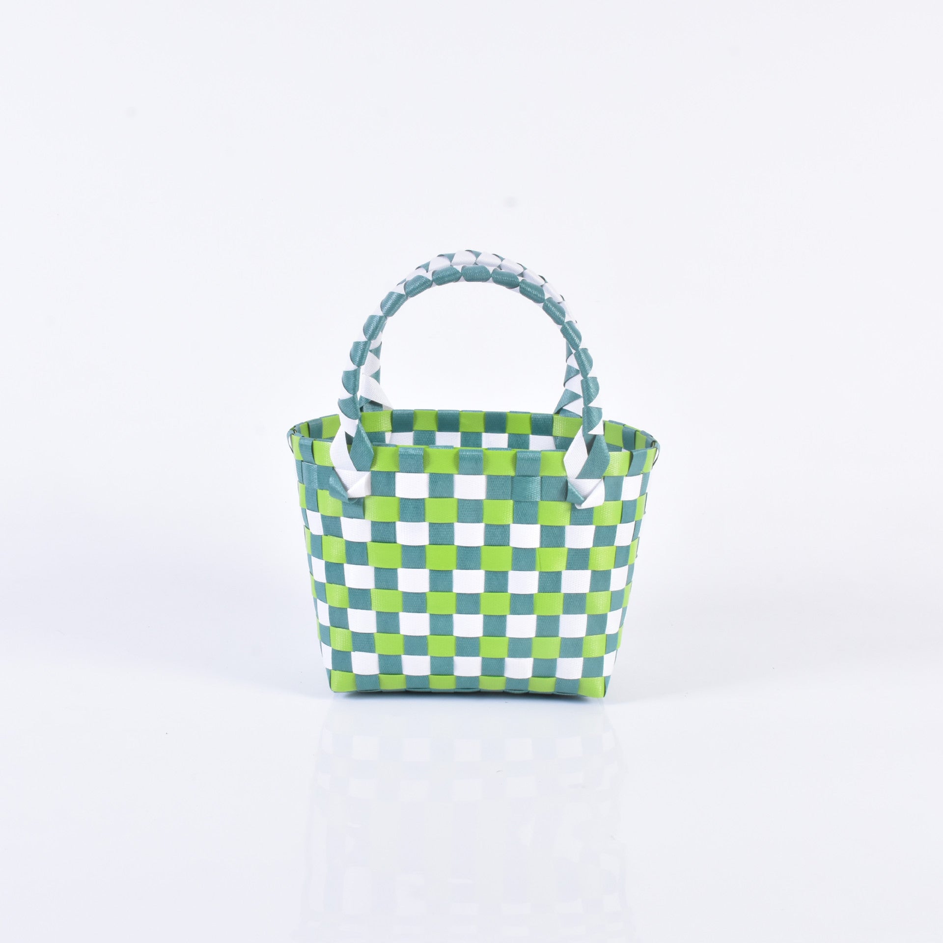 Plastic Woven Small Square Handbag Souvenir Bag