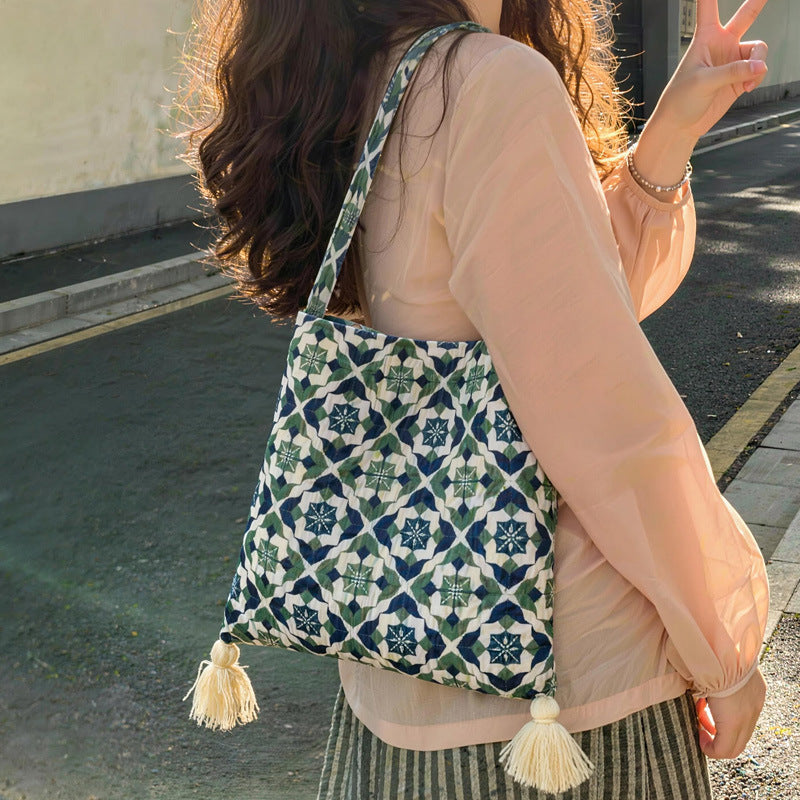 Ethnic Pattern Unique Artistic Canvas Shoulder Bag