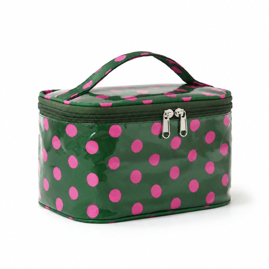 Contrast Stripe Cosmetic Bag Large Capacity Portable Toiletry Bag Waterproof Pvc Travel Storage Bag Large Capacity Cosmetic Bag
