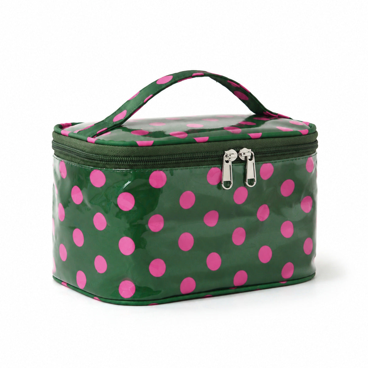 Contrast Stripe Cosmetic Bag Large Capacity Portable Toiletry Bag Waterproof Pvc Travel Storage Bag Large Capacity Cosmetic Bag