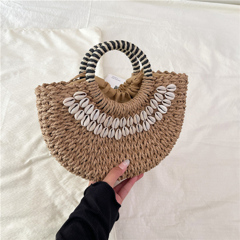 Women Vacation Casual Stylish Straw New Spring Beach Handbag