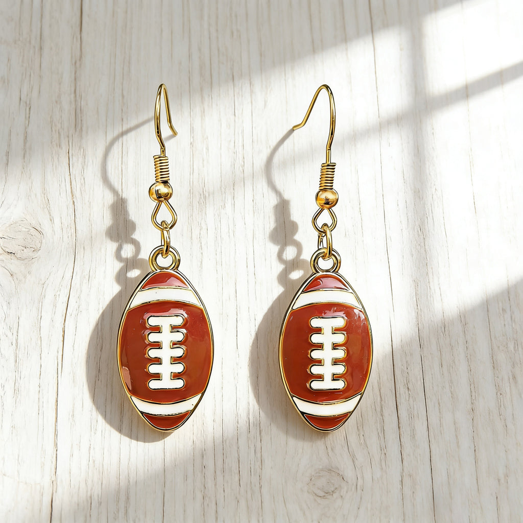 World Cup Football Basketball Baseball Earrings