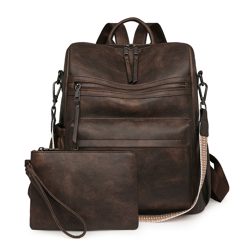Women Large Vintage Multifunctional Set Backpack