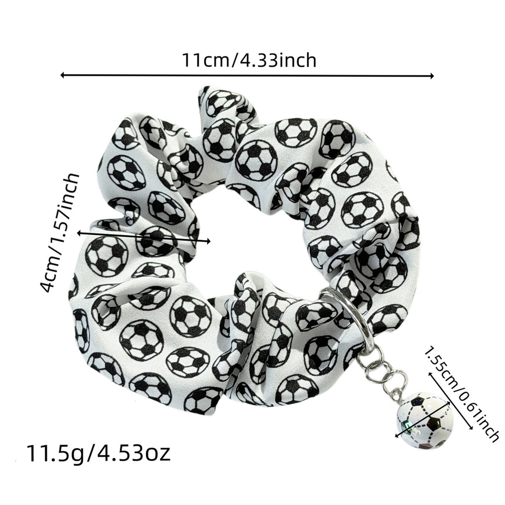 World Cup Football Scrunchie with Pendant