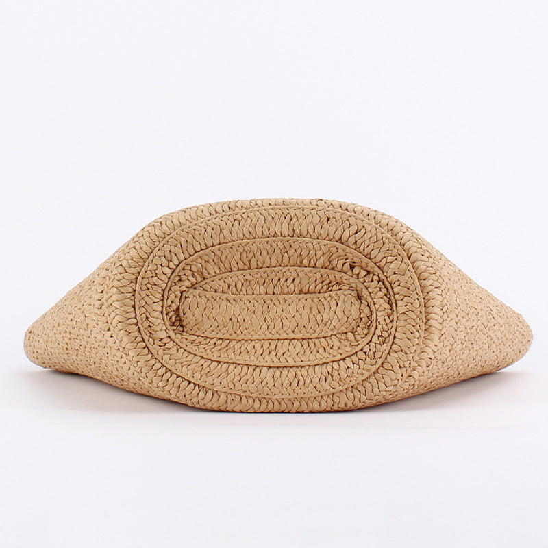 Women Forest Style Paper Rope Woven Large Capacity Beach Shoulder Bag
