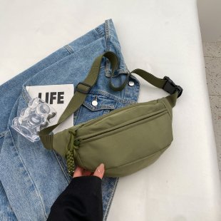 Women Canvas Crossbody Chest Casual Summer Trendy Waist Bag