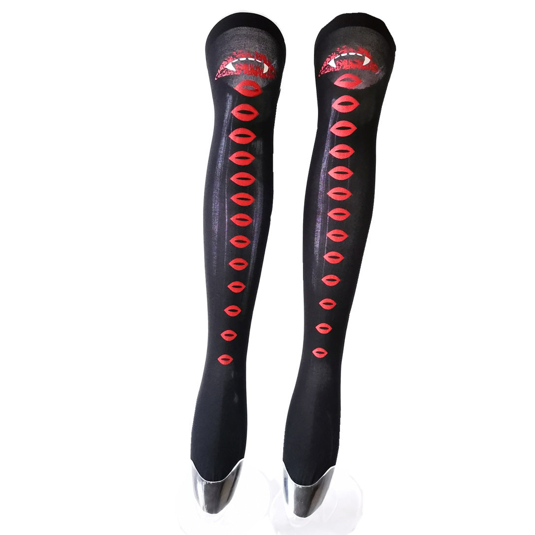 Christmas Halloween Party Knee high Socks Cosplay Apparel Accessories