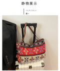Women’s Vintage Inspired Geometric Woven Shoulder Bag