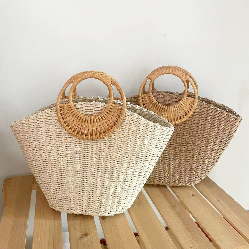 Straw Forest Woven Vacation Bag
