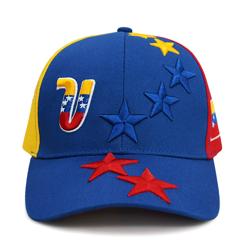 Embroidered Letters Venezuelan Flag Cap