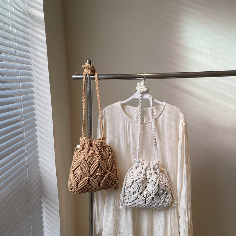 Women Woven Large 2026 New Fashion Crossbody Unique Bucket Bag