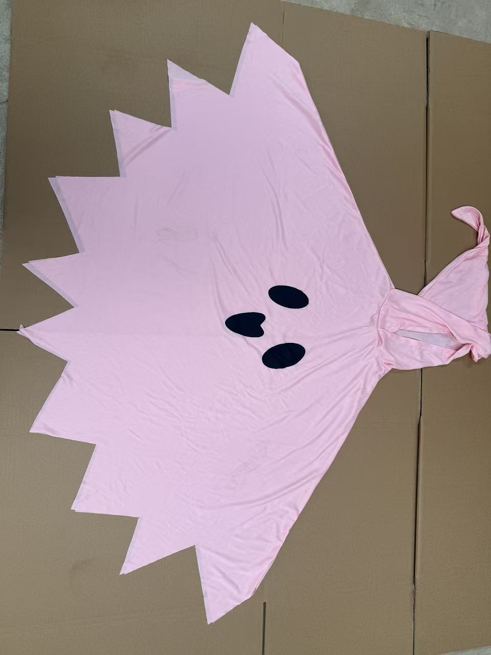 Oversized  Hooded Ghost Halloween Poncho Costume in White or Pink