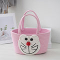 Cartoon Cotton Rope Woven Tote Bag