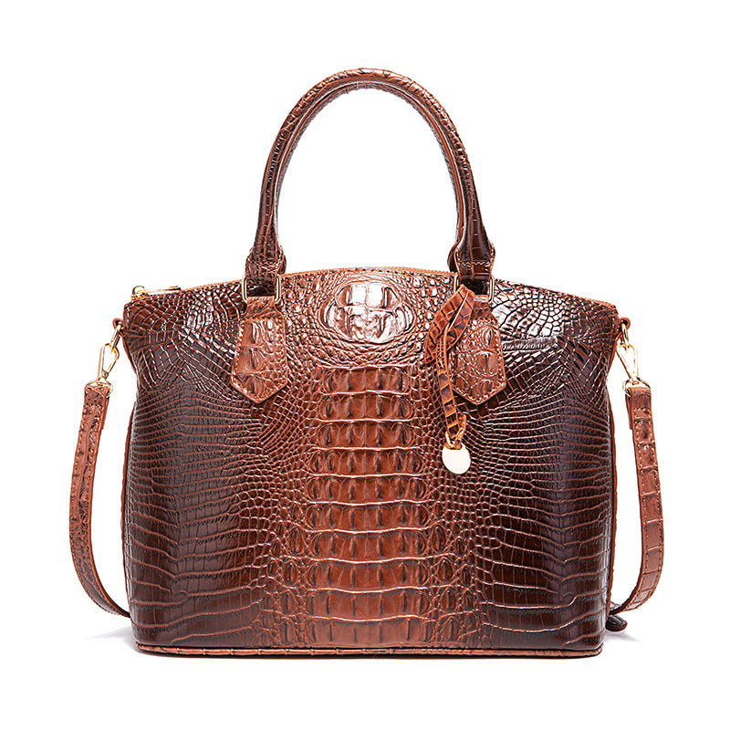 Portable Crossbody Retro Multi-Color Crocodile Pattern Bag