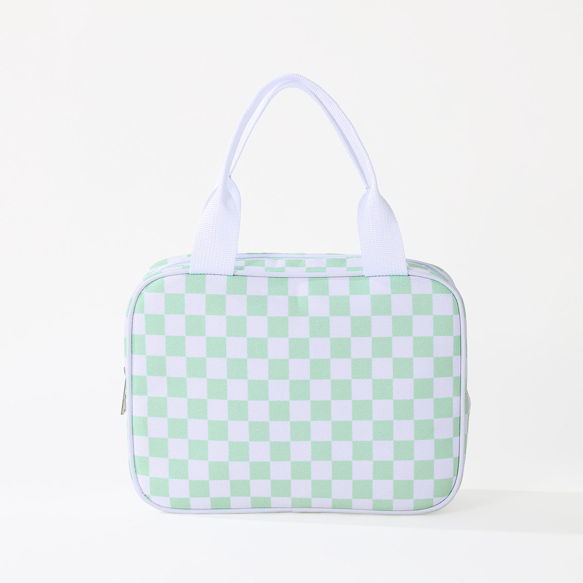 Checkerboard Large Capacity Insulated Lunch Bag