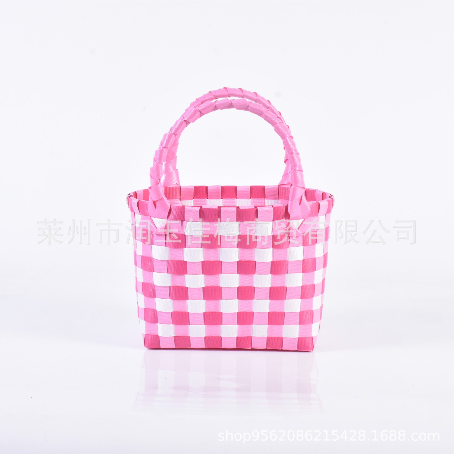 Plastic Woven Small Square Handbag Souvenir Bag