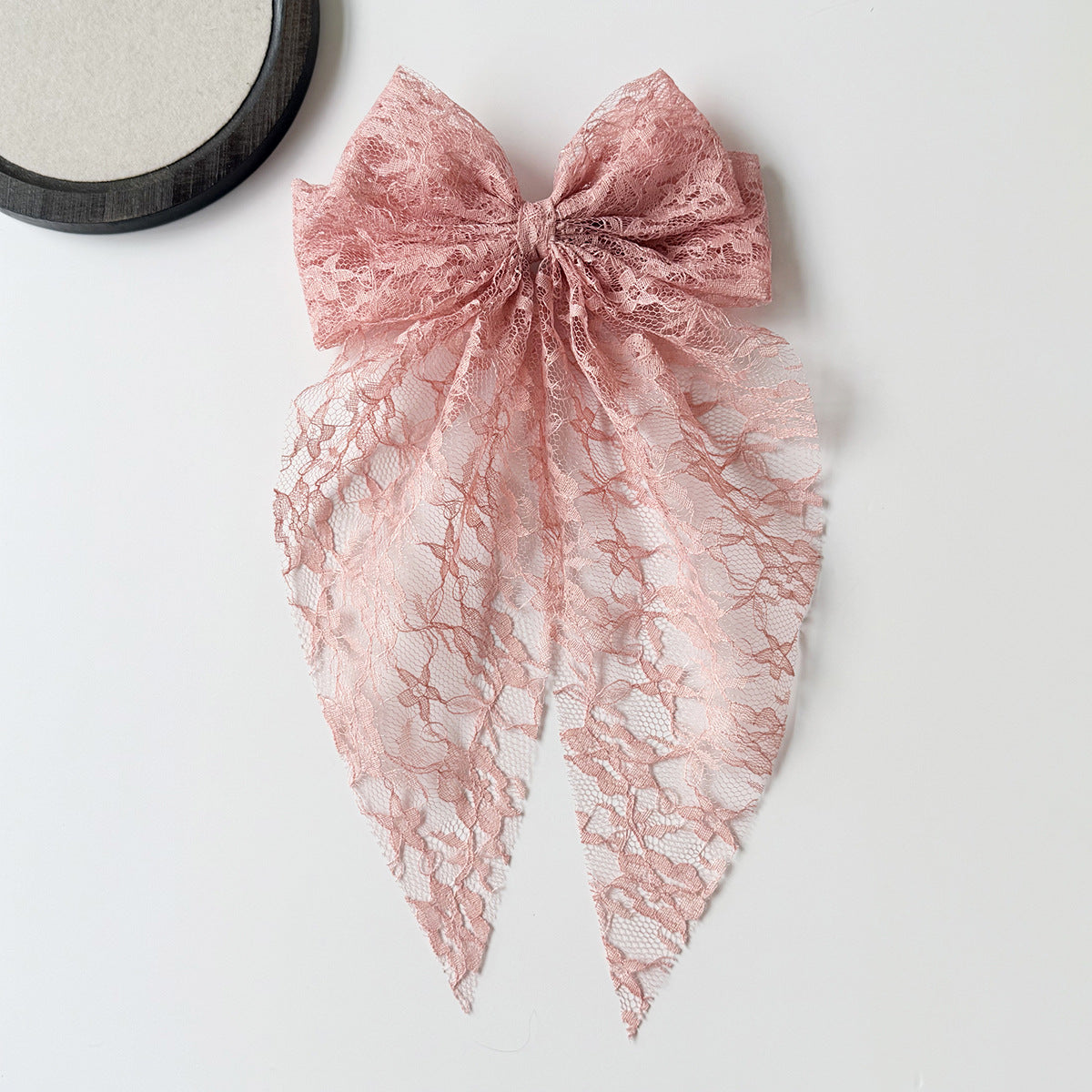 Elegant Lace Bow Spring Hair Clip