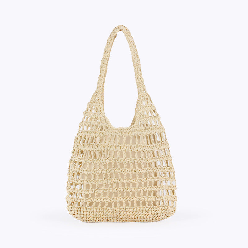 Women Hollow Woven Large Capacity Casual Beach Vacation Bag