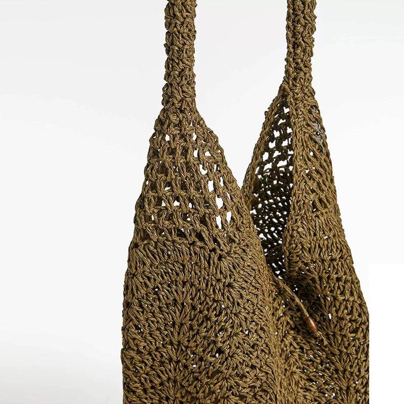 Resort Shoulder Straw Woven Beach Bag