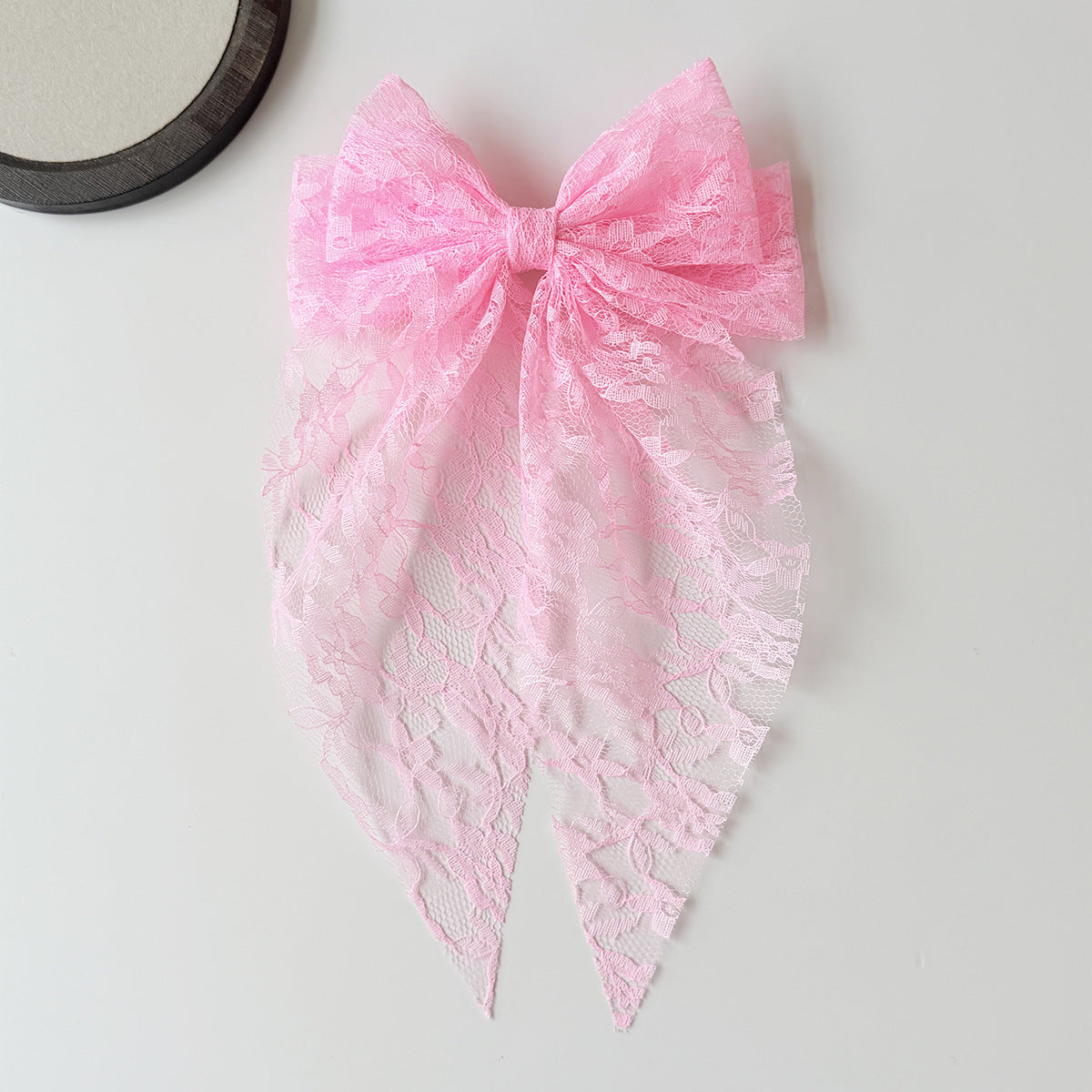 Elegant Lace Bow Spring Hair Clip