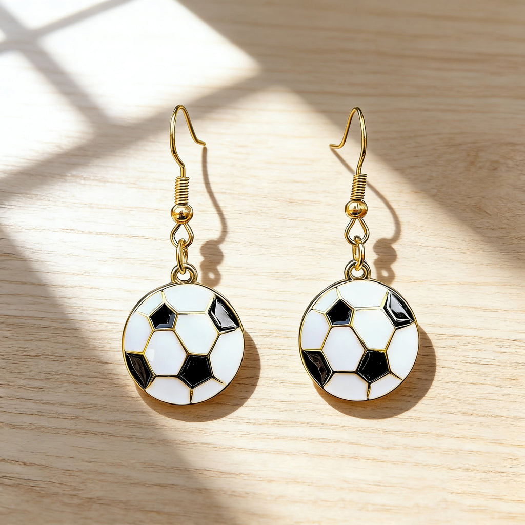 World Cup Football Basketball Baseball Earrings