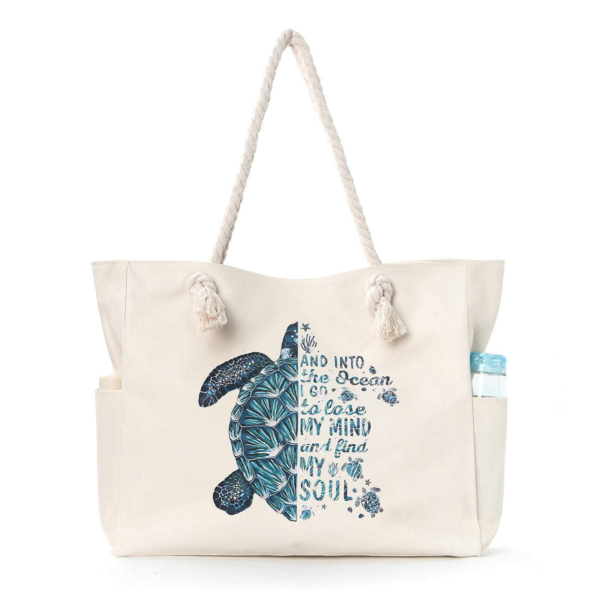 Women Large Capacity Beach Canvas Underarm Bag