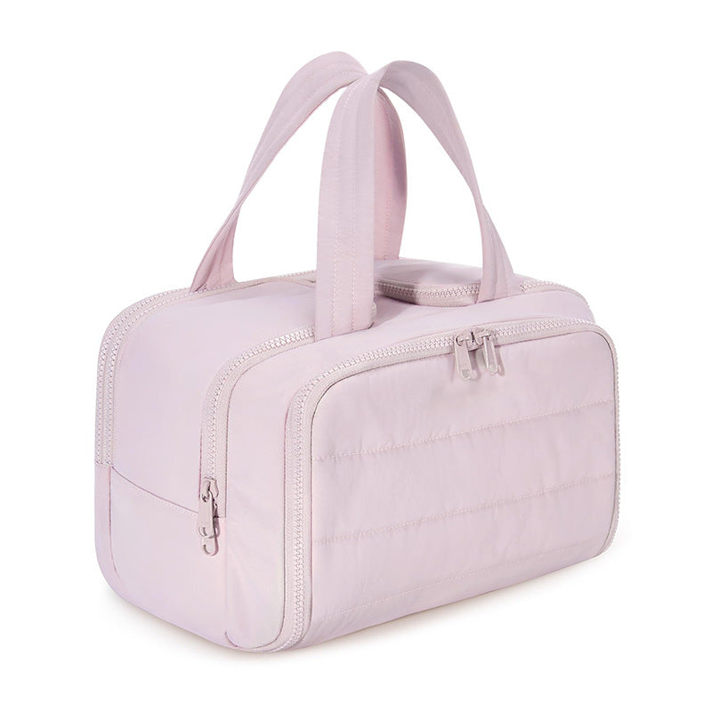 Fluffy Wide Opening Large Capacity Cosmetic Bag