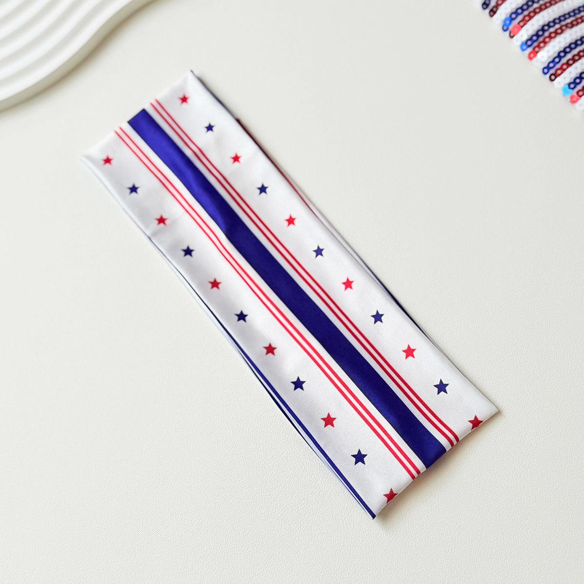 Independence Day Star Stripes High Elastic Sports Headband