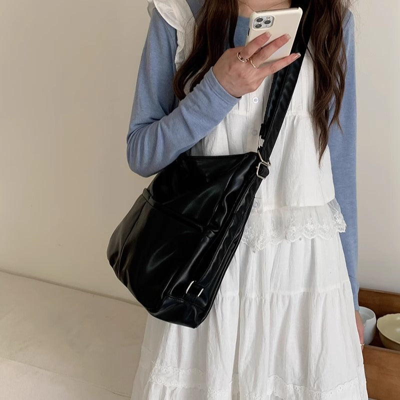 Women Soft Leather Large Capacity Tote Backpack Crossbody Bag