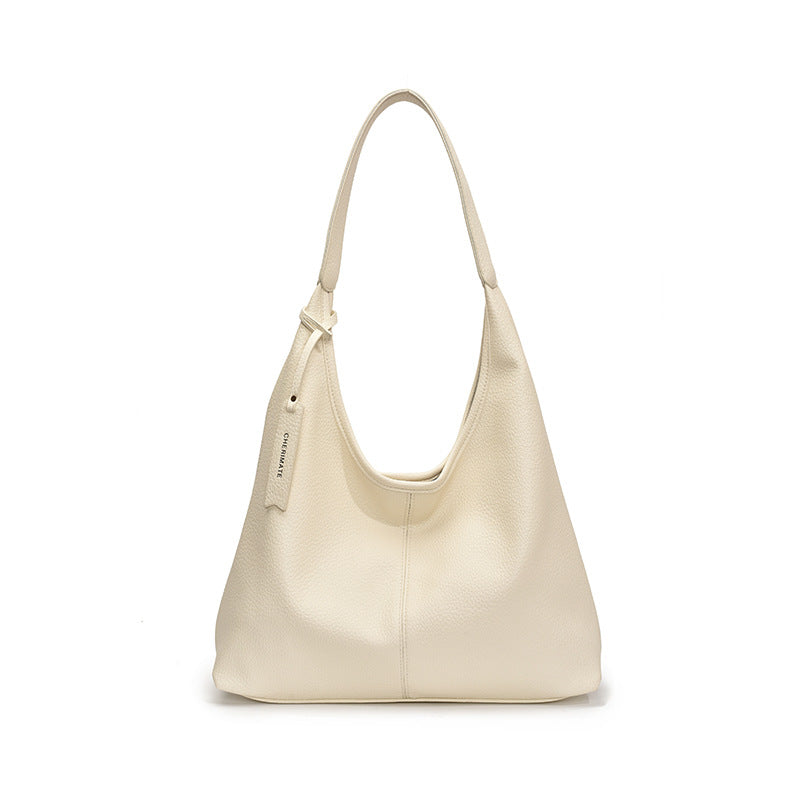 Minimalist Soft PU Leather Shoulder Tote Bag