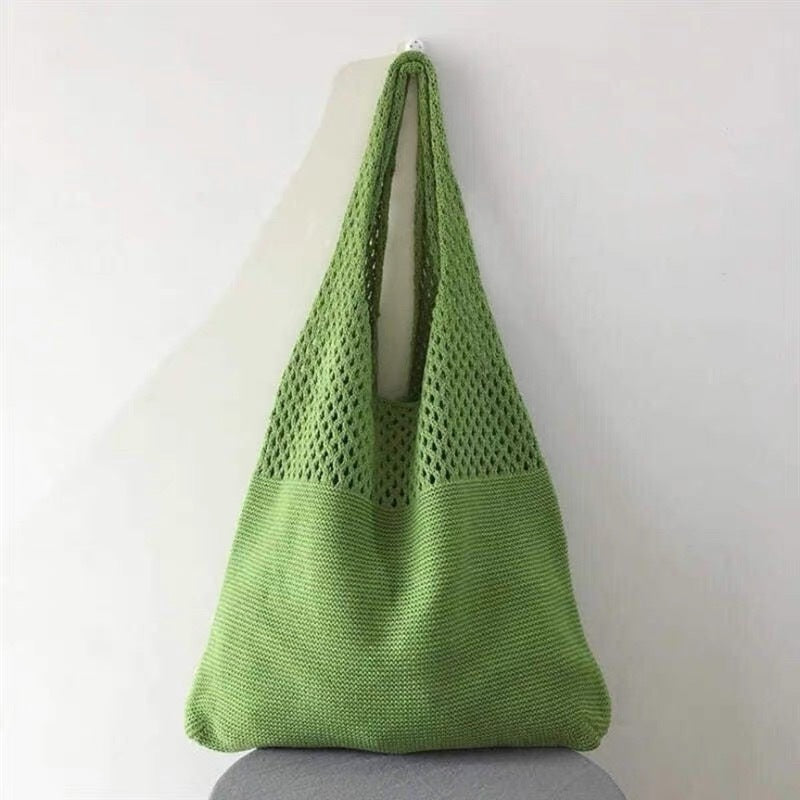 Women Yarn 2026 New Hand Knit Underarm Unique Shoulder Commute Tote Bag