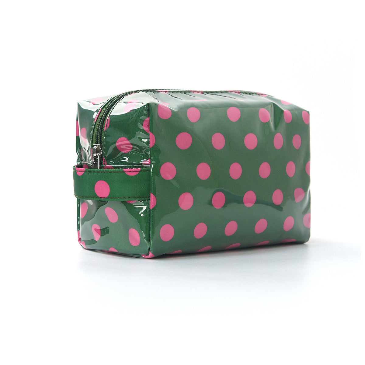 Large-Capacity Striped Travel Cosmetic Bag