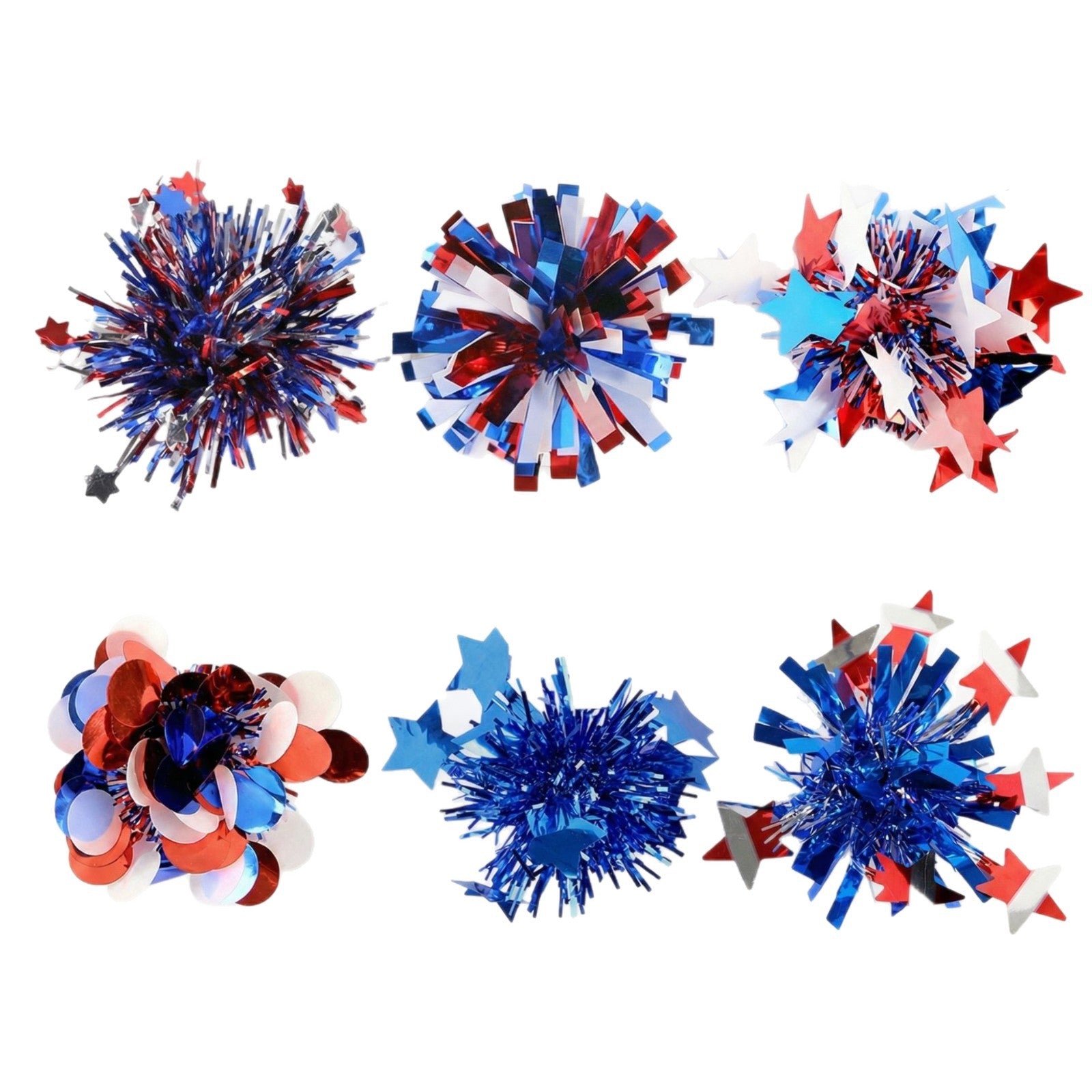 Independence Day Red White Blue Star Hairpin