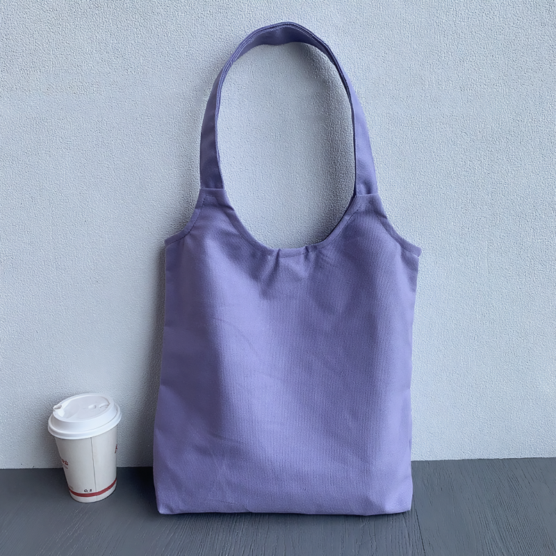 2026 Solid Color Blank Canvas Tote Bag