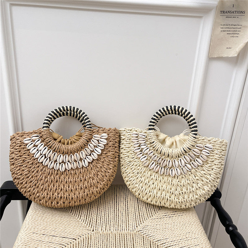 Women Vacation Casual Stylish Straw New Spring Beach Handbag