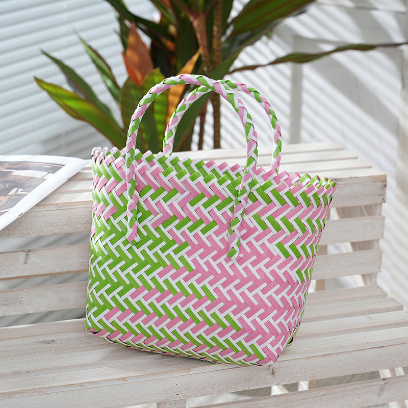 Handmade Plastic Woven Small Wedding Candy Bag