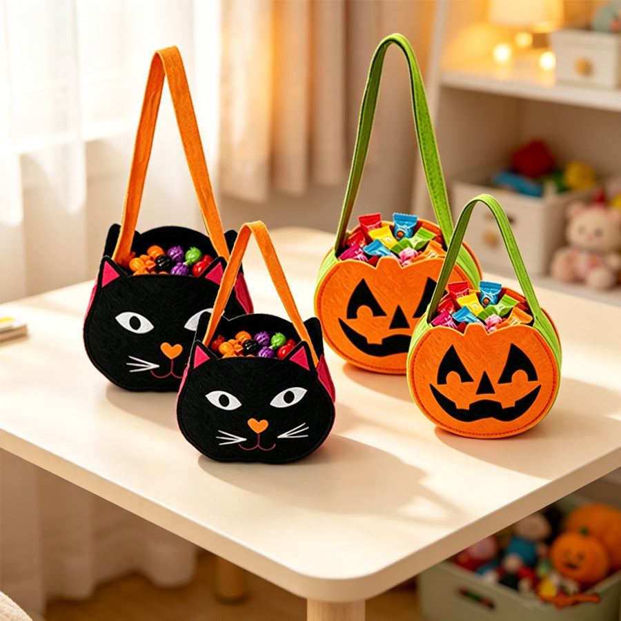 Crossbody Handbag Candy Bag Halloween Sugar Bag Gift Bag Nonwoven Packaging Children's Party Decor Prop