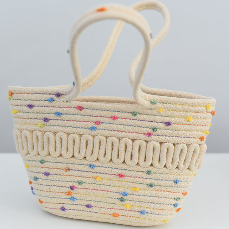 Cute Straw Woven Beach Shoulder Bag