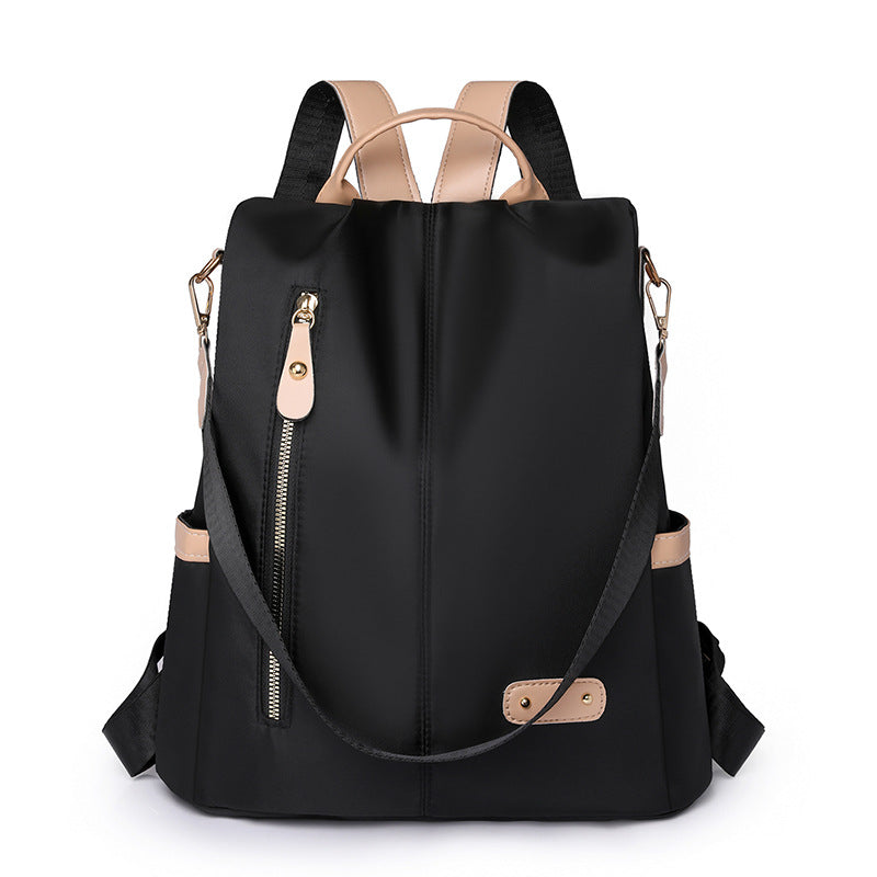Cross-Border Wholesale Simple Nylon Backpack Women'S Backpack Large Capacity High-End Bags Bags Women'S Bags Wholesale