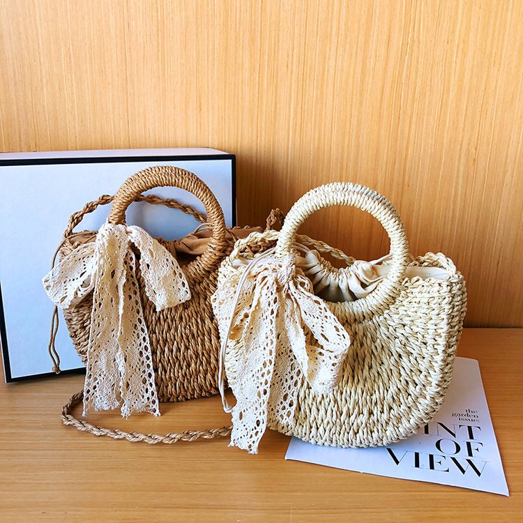 Women Straw New Fashion Shoulder Crossbody Versatile Handheld Bag